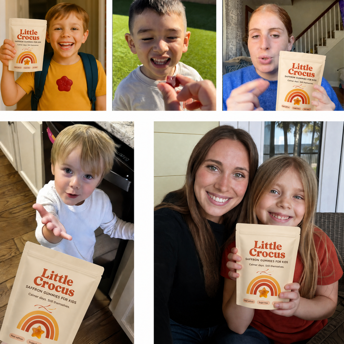 Kids and parents with their gummies