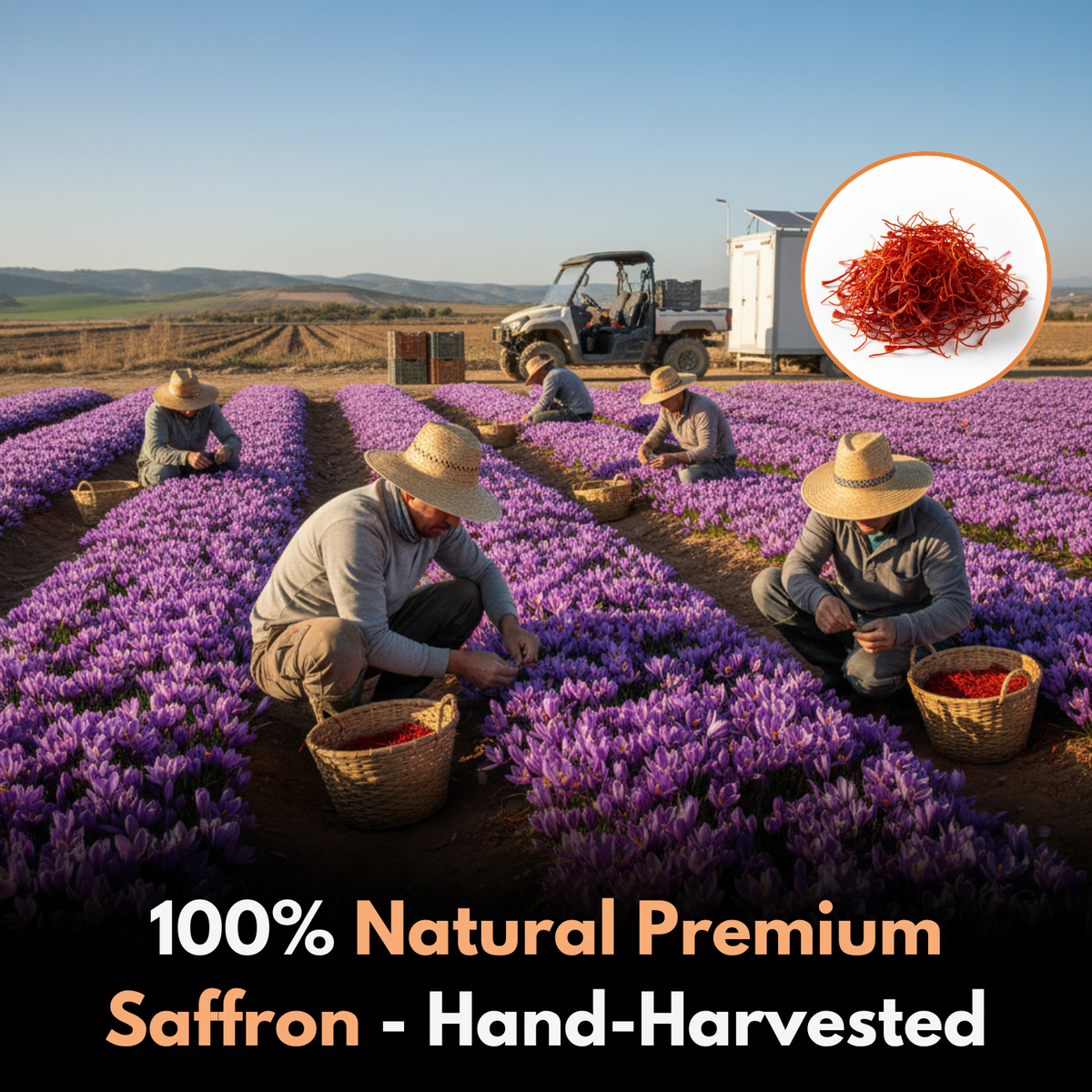 Hand-harvested saffron