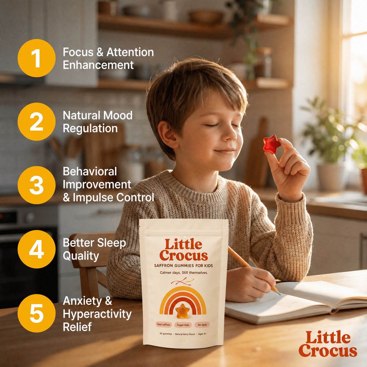 Benefits of Little Crocus saffron gummies